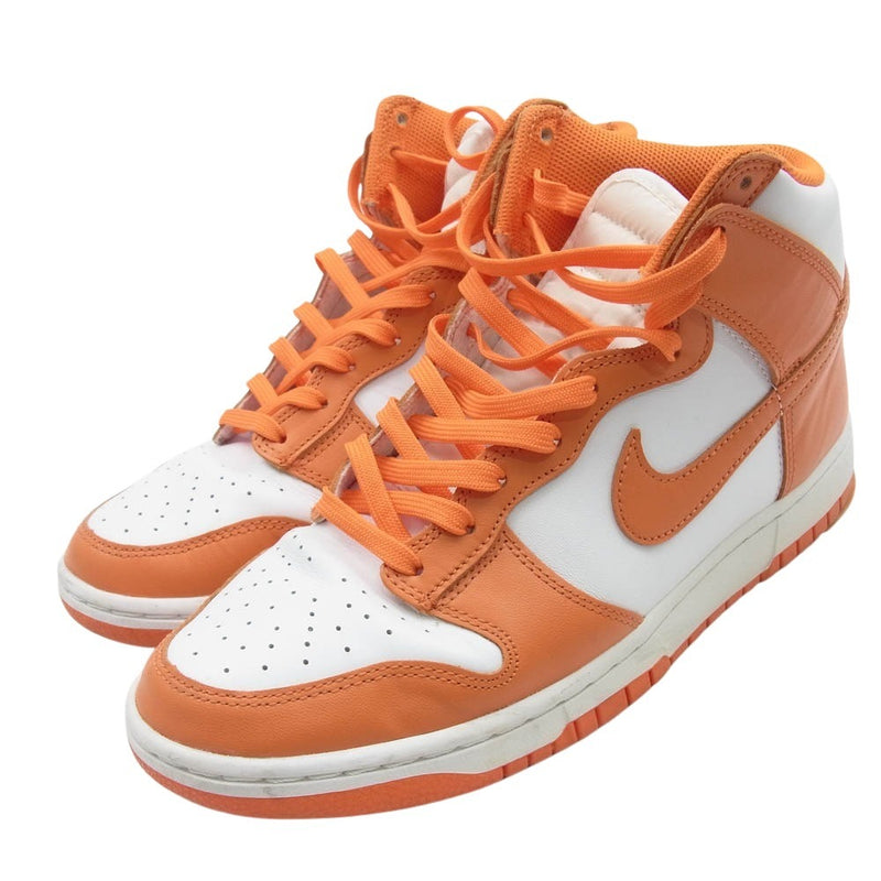 NIKE ナイキ DD1399-101 DUNK HI RETRO Orange Blaze ダンク ハイ レトロ オレンジブレイズ ハイカット スニーカー シューズ ホワイト系 オレンジ系 27.5cm【中古】