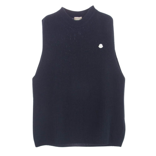 MONCLER モンクレール GENIUS HYKE 21AW GILET TRICOT GILET TRICOT ハイク カシミヤウール ニット ベスト ネイビー ネイビー系 4【中古】