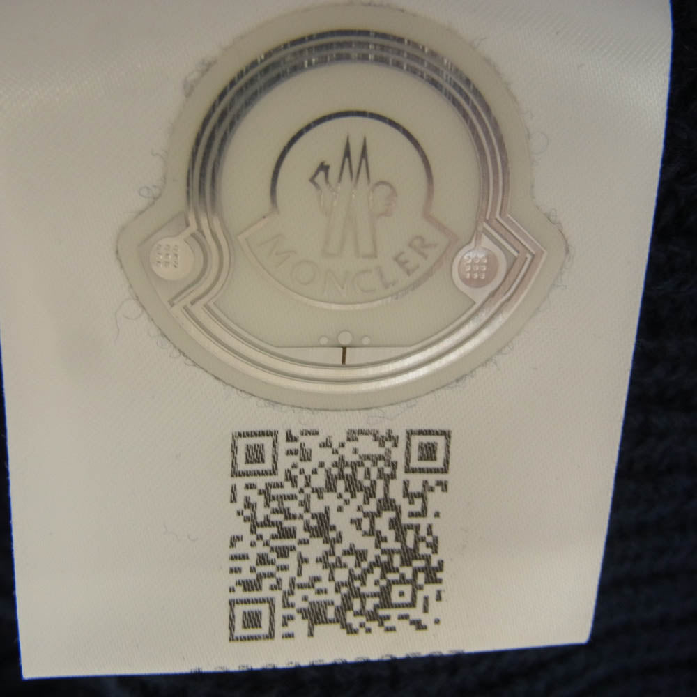 MONCLER モンクレール GENIUS HYKE 21AW GILET TRICOT GILET TRICOT ハイク カシミヤウール ニット ベスト ネイビー ネイビー系 4【中古】