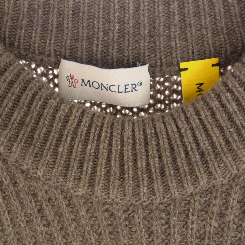MONCLER モンクレール GENIUS HYKE 21AW GILET TRICOT GILET TRICOT ハイク カシミヤウール ニット ベスト ブラウン ブラウン系 4【中古】