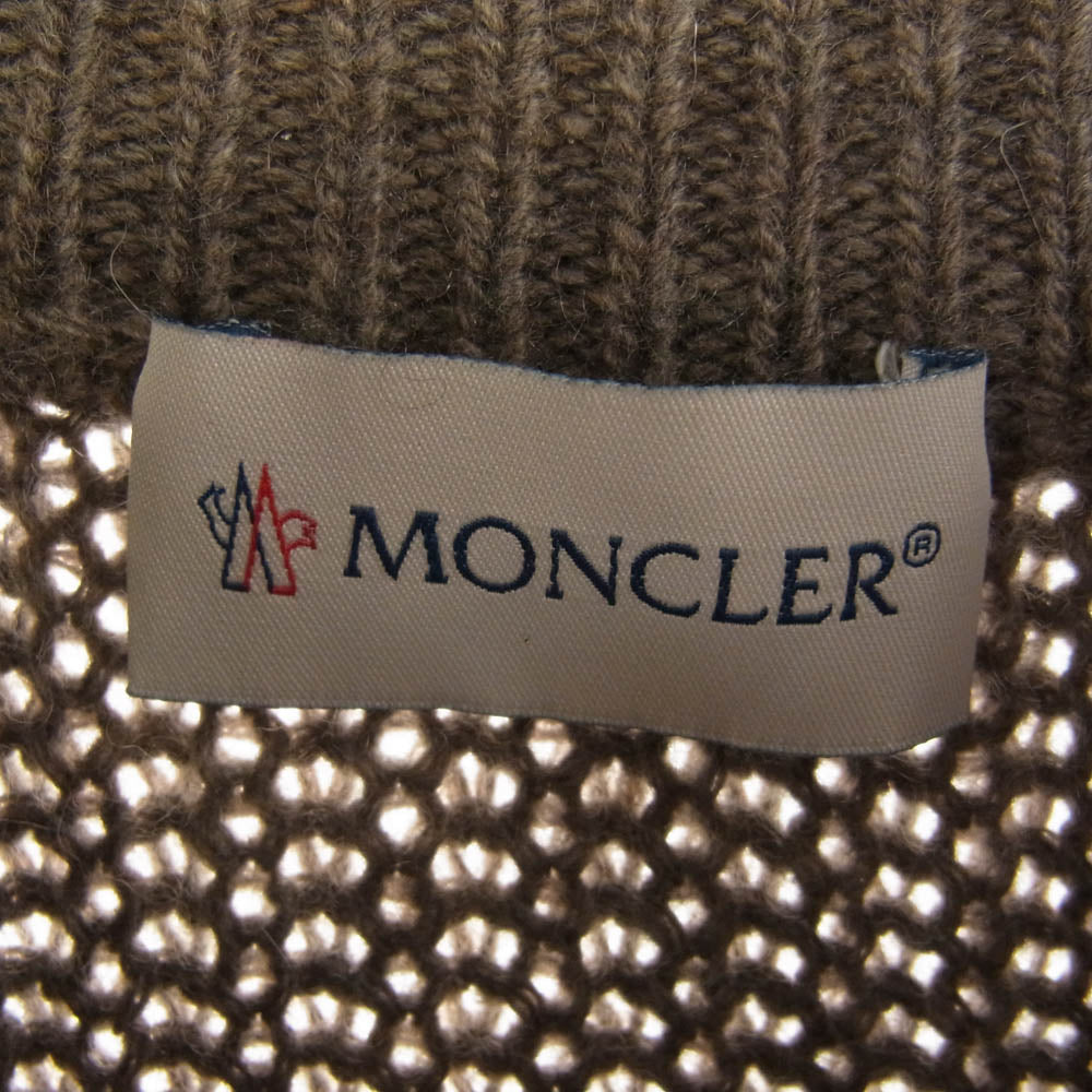 MONCLER モンクレール GENIUS HYKE 21AW GILET TRICOT GILET TRICOT ハイク カシミヤウール ニット ベスト ブラウン ブラウン系 4【中古】