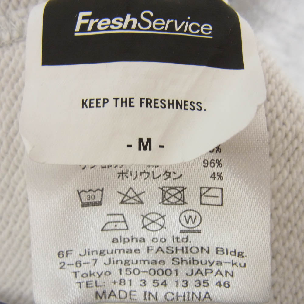 FreshService フレッシュサービス FSW-22-SW-51 LIGHT OZ CREW NECK SWEAT クルーネック スウェット グレー系 M【中古】