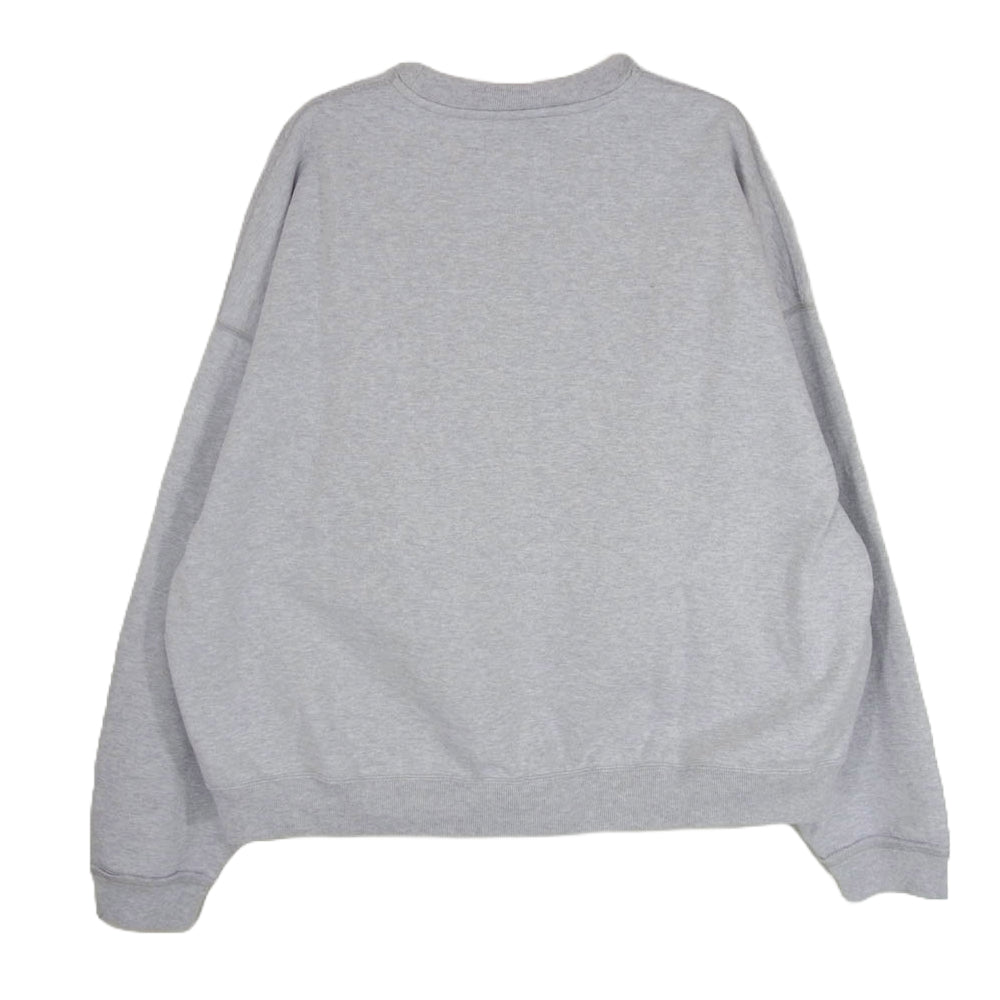 MARKAWARE グレー クルーネック トレーナー サイズ表記2 MARKAWARE