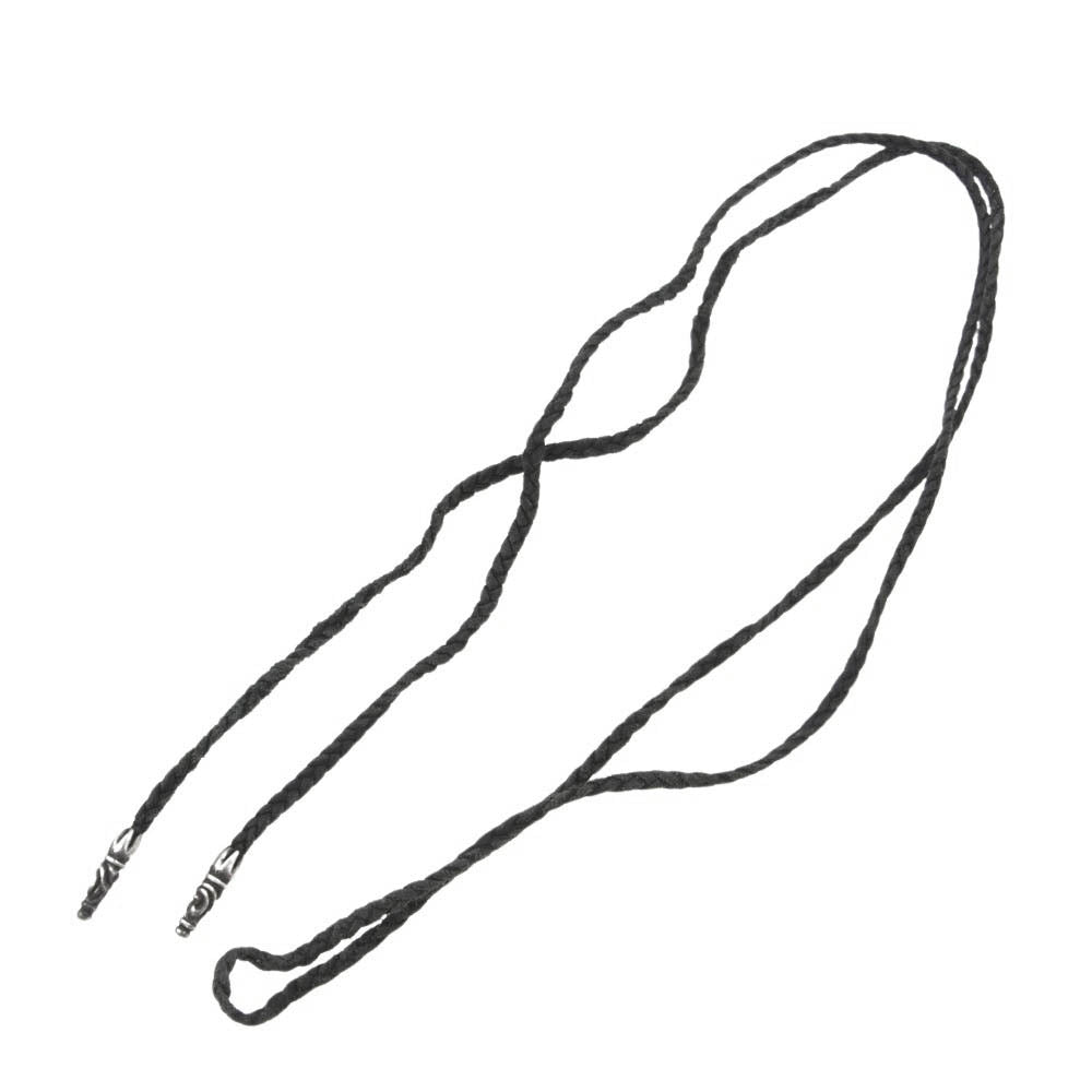 CHROME HEARTS クロムハーツ（原本無） LEATHER BRAID スクロール レザーブレード ネックレス【中古】