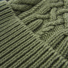 NEIGHBORHOOD ネイバーフッド 24AW 24213NH-HT01 WASHED CABLE BEANIE ストーン バイオウォッシュ加工ビーニー ケーブル編み ニットキャップ カーキ系 F【新古品】【未使用】【中古】