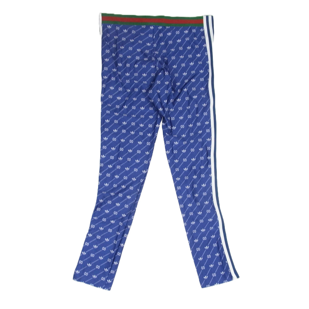 GUCCI グッチ 691776 XJELV 4759 × adidasLycra Track Bottoms ライクラ スウェットパンツ ブルー系 XXL【極上美品】【中古】