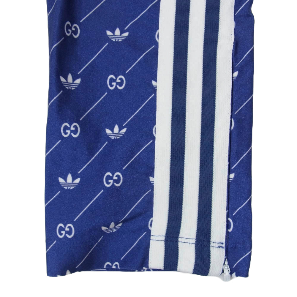 GUCCI グッチ 691776 XJELV 4759 × adidasLycra Track Bottoms ライクラ スウェットパンツ ブルー系 XXL【極上美品】【中古】