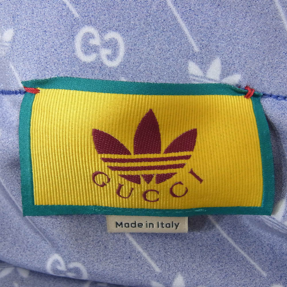 GUCCI グッチ 691776 XJELV 4759 × adidasLycra Track Bottoms ライクラ スウェットパンツ ブルー系 XXL【極上美品】【中古】