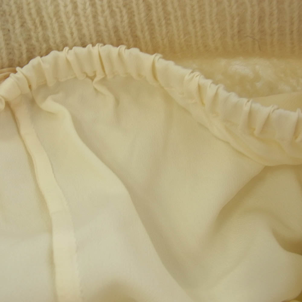 GUCCI グッチ 713024 XKCMO 9791 × adidas Mohair Knit Jogging Pant モヘアニット ジョギング パンツ オフホワイト系 M【極上美品】【中古】