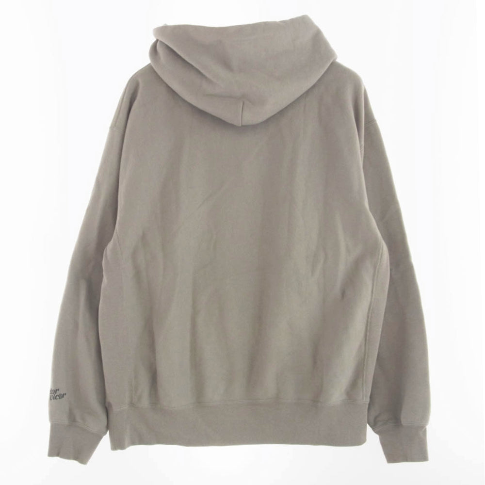 HUMAN MADE ヒューマンメイド ×victor victor ヴィクター・ヴィクター プルオーバー パーカー グレー系 XXL【中古】
