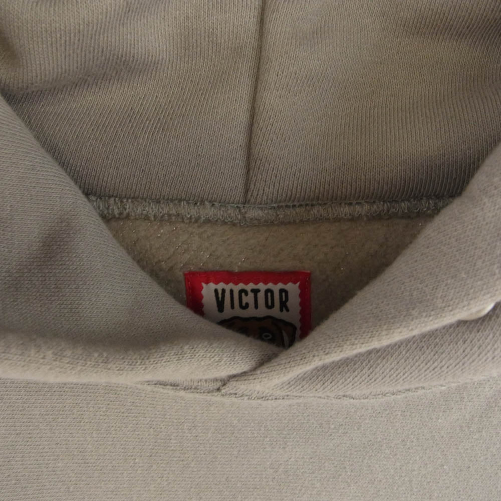 HUMAN MADE ヒューマンメイド ×victor victor ヴィクター・ヴィクター プルオーバー パーカー グレー系 XXL【中古】