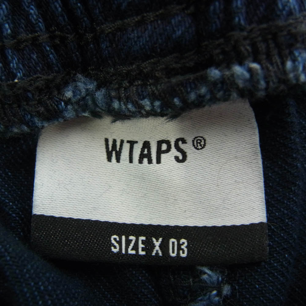 WTAPS ダブルタップス 23SS 231WVDT-PTM02 Milt2001 TROUSERS COTTON DENIM デニム トラウザー デニム パンツ インディゴブルー系 X 03【中古】