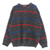 Supreme シュプリーム 24AW Waffle Small Box Sweater Stripe Melange ワッフル スモール ボックス セーター ストライプ メランジ ニット ブラック系 ブルー系 レッド系 XL【中古】