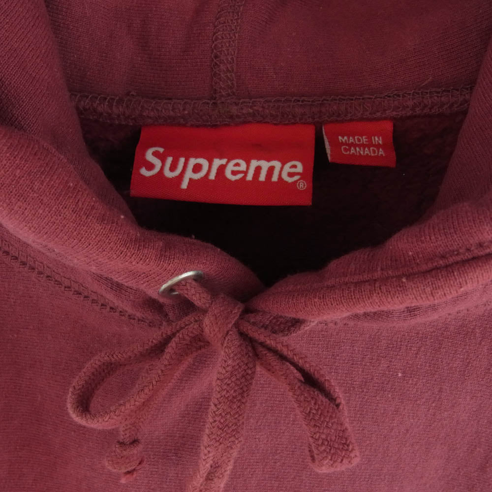 Supreme シュプリーム 21AW Box Logo Hooded Sweatshirt ボックス ロゴ プルオーバー パーカー ワインレッド系 L【中古】