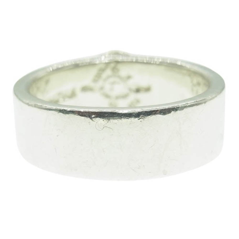 FIRST ARROW's ファーストアローズ R-001 K18付 8mm 平打ち プレーン リング シルバー系 ゴールド系 20号【中古】