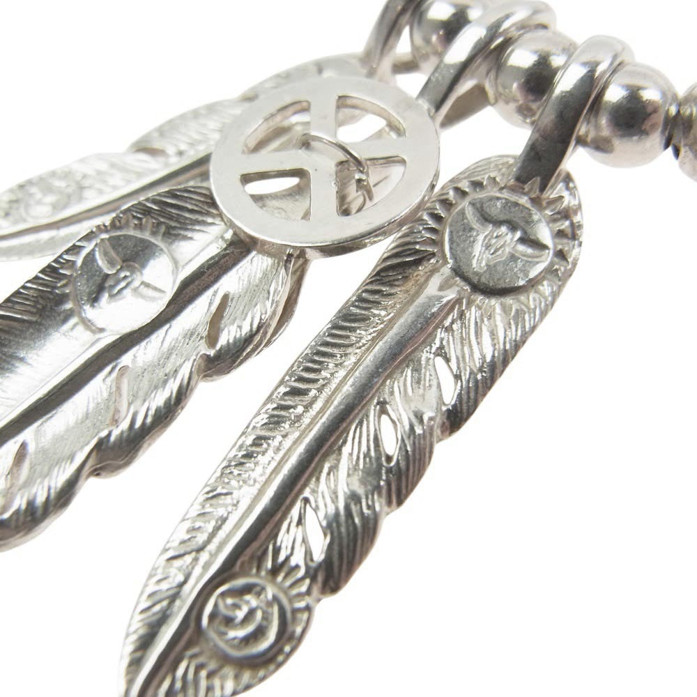 TADY&KING タディアンドキング カスタム ビーズ フェザー ネックレス シルバー系【中古】