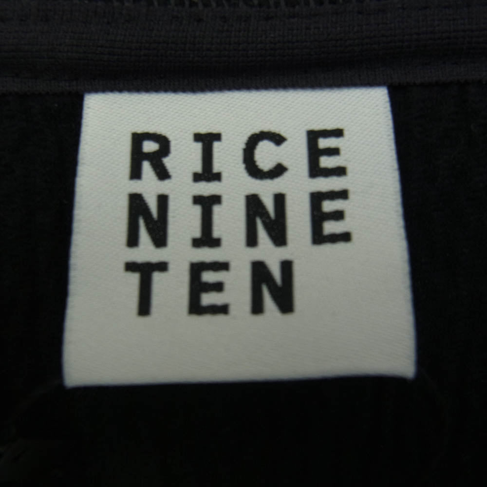 ライスナインテン COLLARED V NECK SWETER Vネック プルオーバー ニット セーター ブラック系 FREE【新古品】【未使用】【中古】