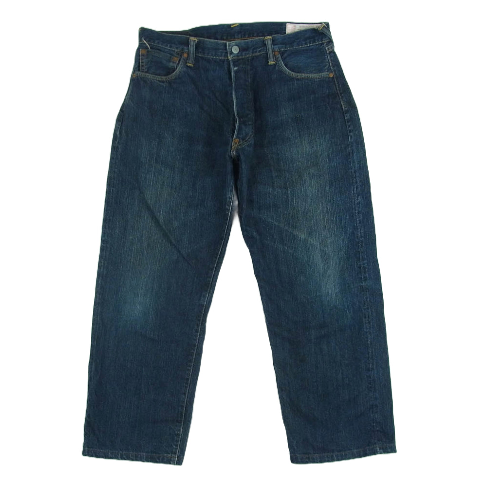 EVISU エヴィス Lot 2001 NO.2 KAMOME EMB 刺繍カモメ デニム パンツ コットン 日本製 インディゴブルー系 36 × 35【中古】