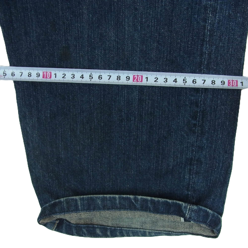 EVISU エヴィス Lot 2001 NO.2 KAMOME EMB 刺繍カモメ デニム パンツ コットン 日本製 インディゴブルー系 36 × 35【中古】