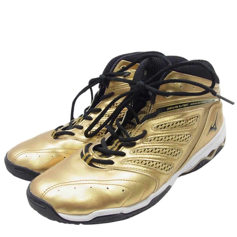 Mizuno ミズノ 5KE-30099 WAVE DIVERSELG 2 ウェーブダイバーLG2 ゴールド フィットネスシューズ ゴールド系 26.5cm【中古】