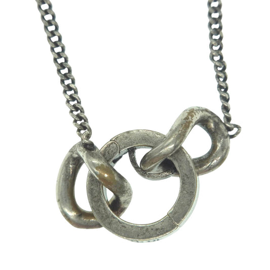 MAISON MARTIN MARGIELA メゾンマルタンマルジェラ 11ライン 14AW ナンバー ロゴ チェーン ナンバリング ネックレス シルバー系【中古】