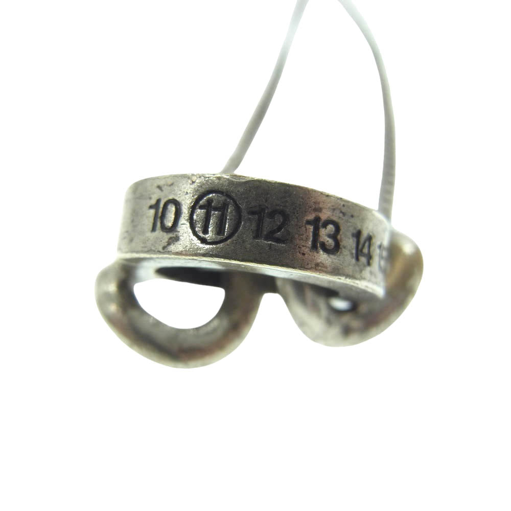 MAISON MARTIN MARGIELA メゾンマルタンマルジェラ 11ライン 14AW ナンバー ロゴ チェーン ナンバリング ネックレス シルバー系【中古】