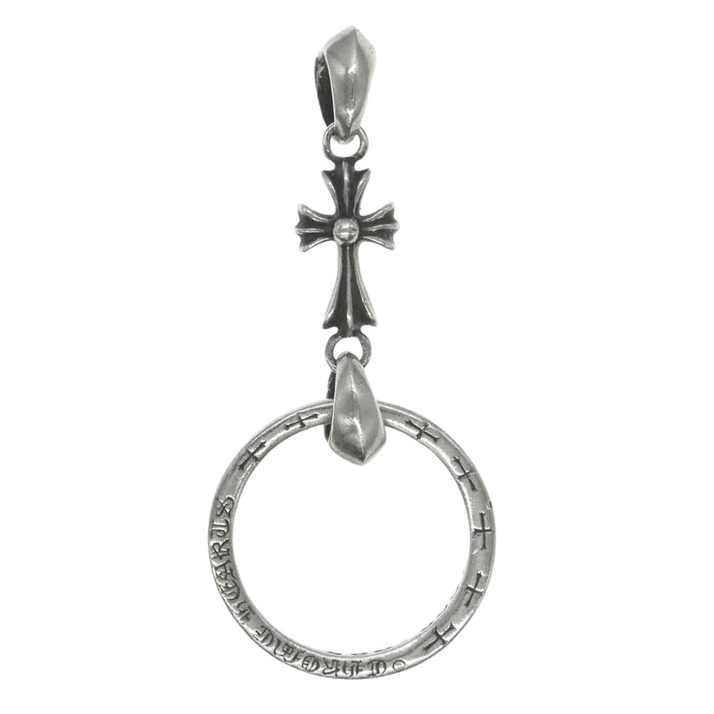 CHROME HEARTS クロムハーツ（原本有） EWLP NTFL ベイビーファット クロス NTFLリング付き アイウェアループ ペンダントトップ ボールチェーン ネックレス 21.5号【中古】