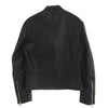 MAISON MARGIELA メゾンマルジェラ 21SS S50AM0512 SY1273 14ライン 国内正規品 ハの字 八の字 ジップ ゴートレザー シングルライダース ジャケット ブラック系 46【中古】