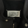 MAISON MARGIELA メゾンマルジェラ 21SS S50AM0512 SY1273 14ライン 国内正規品 ハの字 八の字 ジップ ゴートレザー シングルライダース ジャケット ブラック系 46【中古】