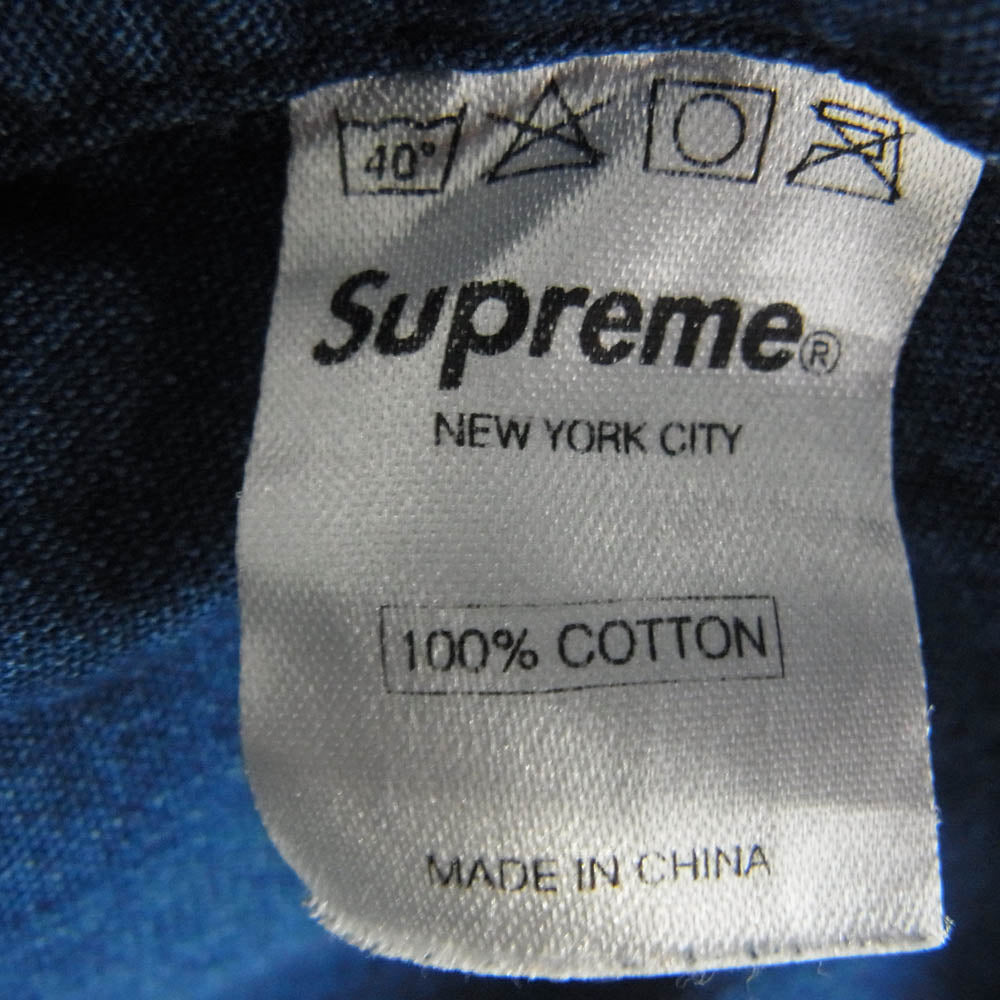 Supreme シュプリーム 11AW 2 Pocket Chambray Shirt シャンブレー デニム 長袖 シャツ インディゴブルー系 M【中古】