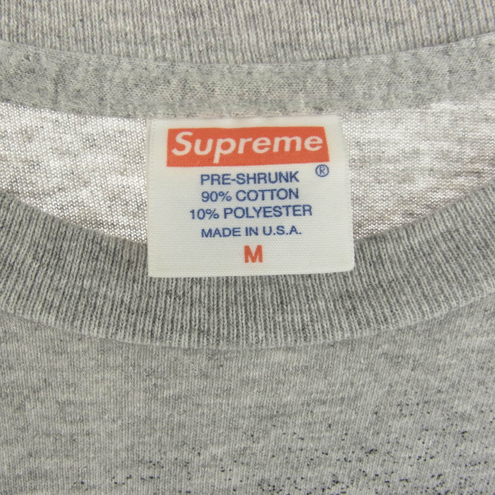 Supreme シュプリーム 11AW Clint Eastwood Outlaw Tee クリント イーストウッド アウトロー Tシャツ 半袖 グレー系 M【中古】