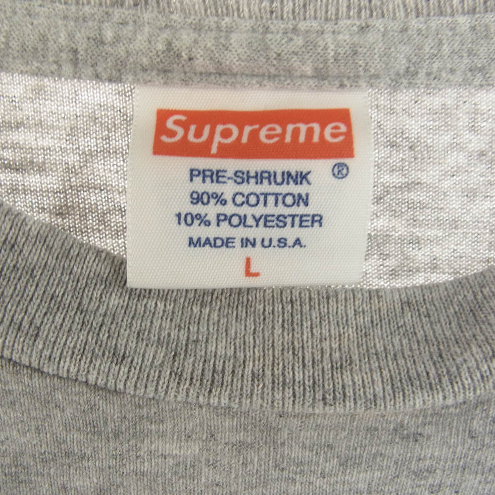 Supreme シュプリーム 11AW Harmony Korine Macaulay Tee ハーモニーコリン マコーレーカルキン フォトプリント 半袖 Tシャツ グレー グレー系 L【中古】
