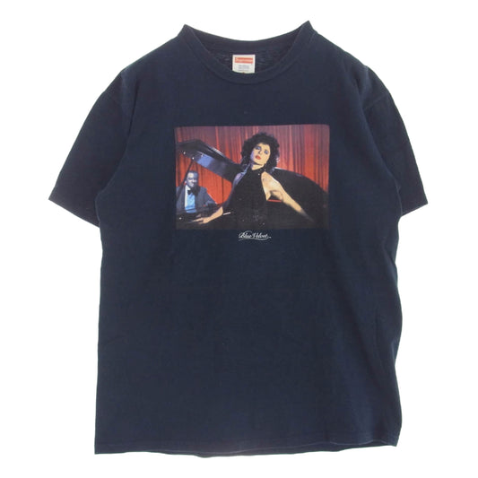 Supreme シュプリーム 11AW David Lynch Blue Velvet Tee デヴィッド リンチ ブルーベルベット クルーネック Tシャツ プリント 半袖 ネイビー系 M【中古】
