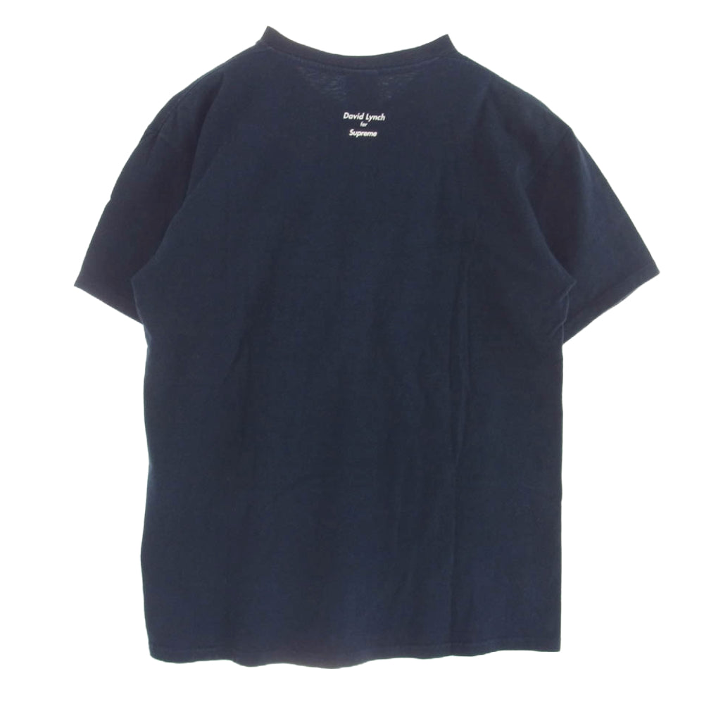 Supreme シュプリーム 11AW David Lynch Blue Velvet Tee デヴィッド リンチ ブルーベルベット クルーネック Tシャツ プリント 半袖 ネイビー系 M【中古】