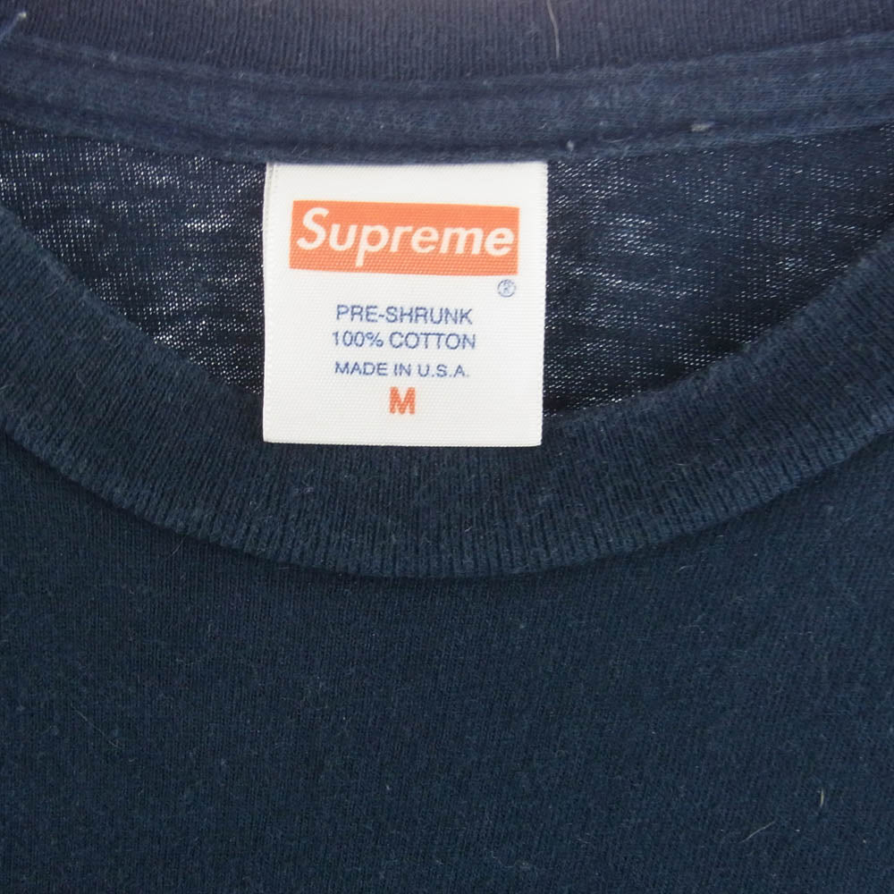 Supreme シュプリーム 11AW David Lynch Blue Velvet Tee デヴィッド リンチ ブルーベルベット クルーネック Tシャツ プリント 半袖 ネイビー系 M【中古】