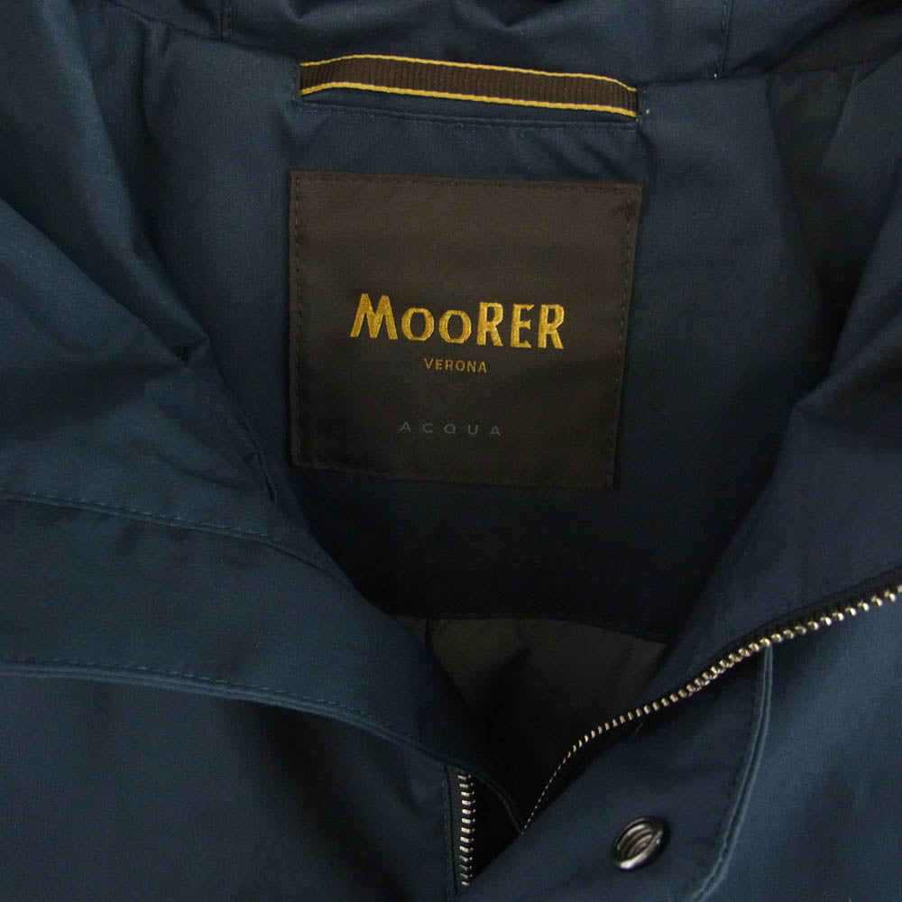 ムーレー 国内正規品 SI MILLENIO TES  フーデッド コート ジャケット ネイビー系 48【中古】