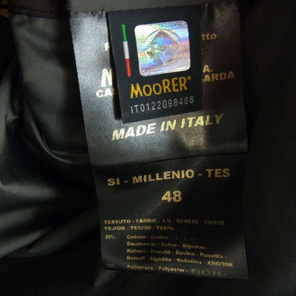 ムーレー 国内正規品 SI MILLENIO TES  フーデッド コート ジャケット ネイビー系 48【中古】