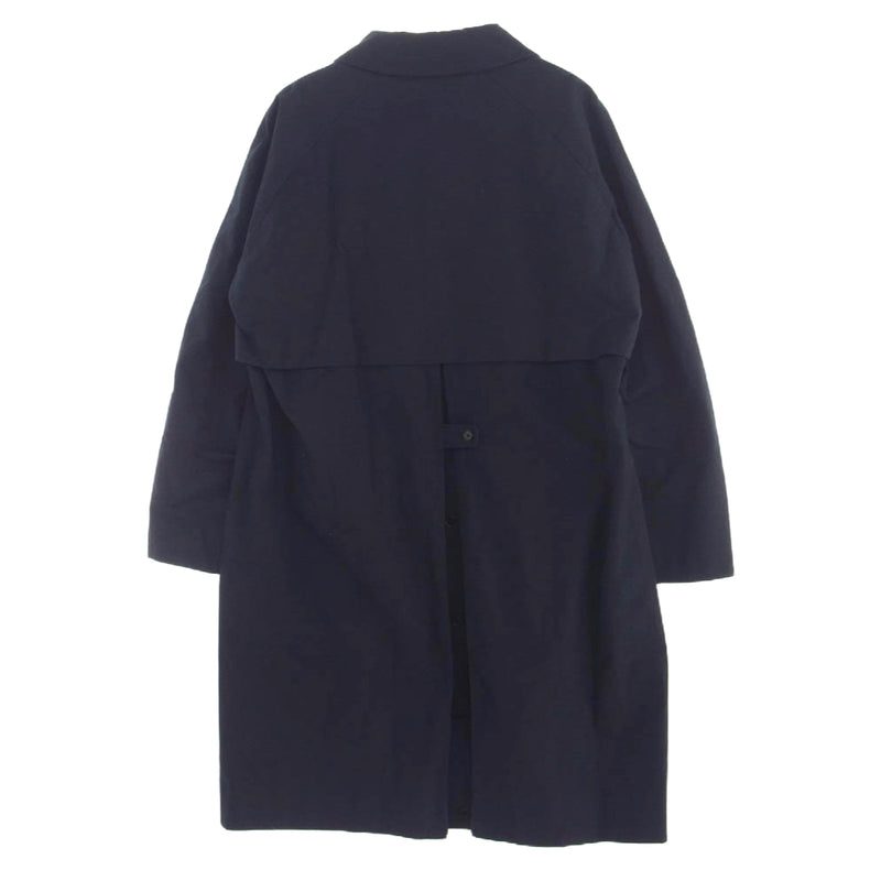 YAECA ヤエカ 19AW 19552 SOUTIEN COLLAR COAT STANDARD ステンカラーコート スタンダード ネイビー系 M【中古】