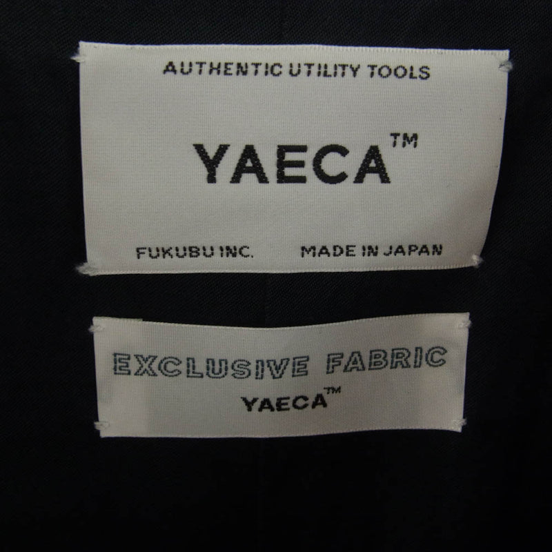 YAECA ヤエカ 19AW 19552 SOUTIEN COLLAR COAT STANDARD ステンカラーコート スタンダード ネイビー系 M【中古】