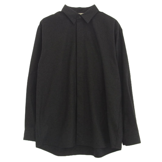 AURALEE オーラリー 20AW A20AS02CF WOOL FULLING FLANNEL CLOTH SHIRT ウール フランネル シャツ グレー系 4【中古】