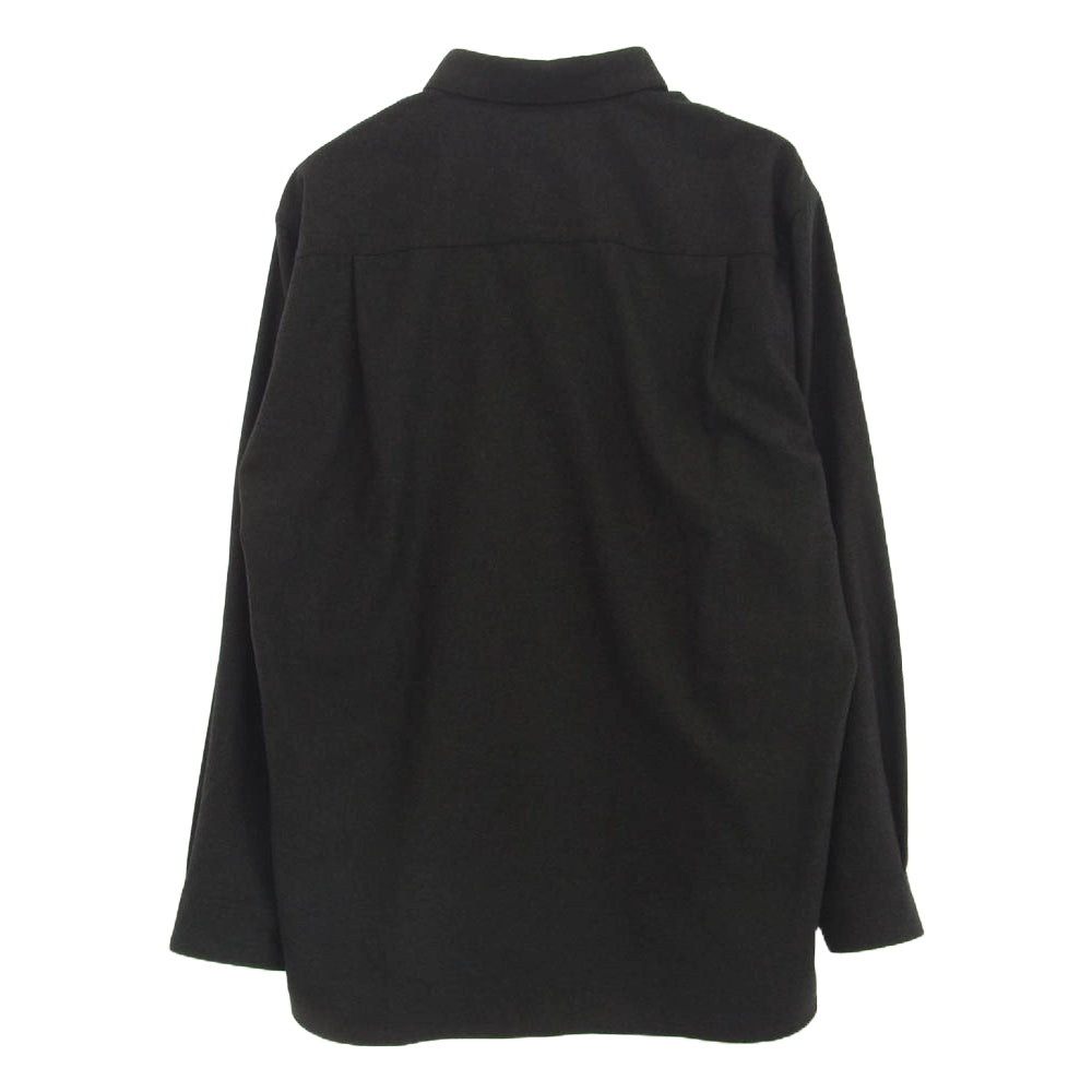 AURALEE オーラリー 20AW A20AS02CF WOOL FULLING FLANNEL CLOTH SHIRT ウール フランネル シャツ グレー系 4【中古】