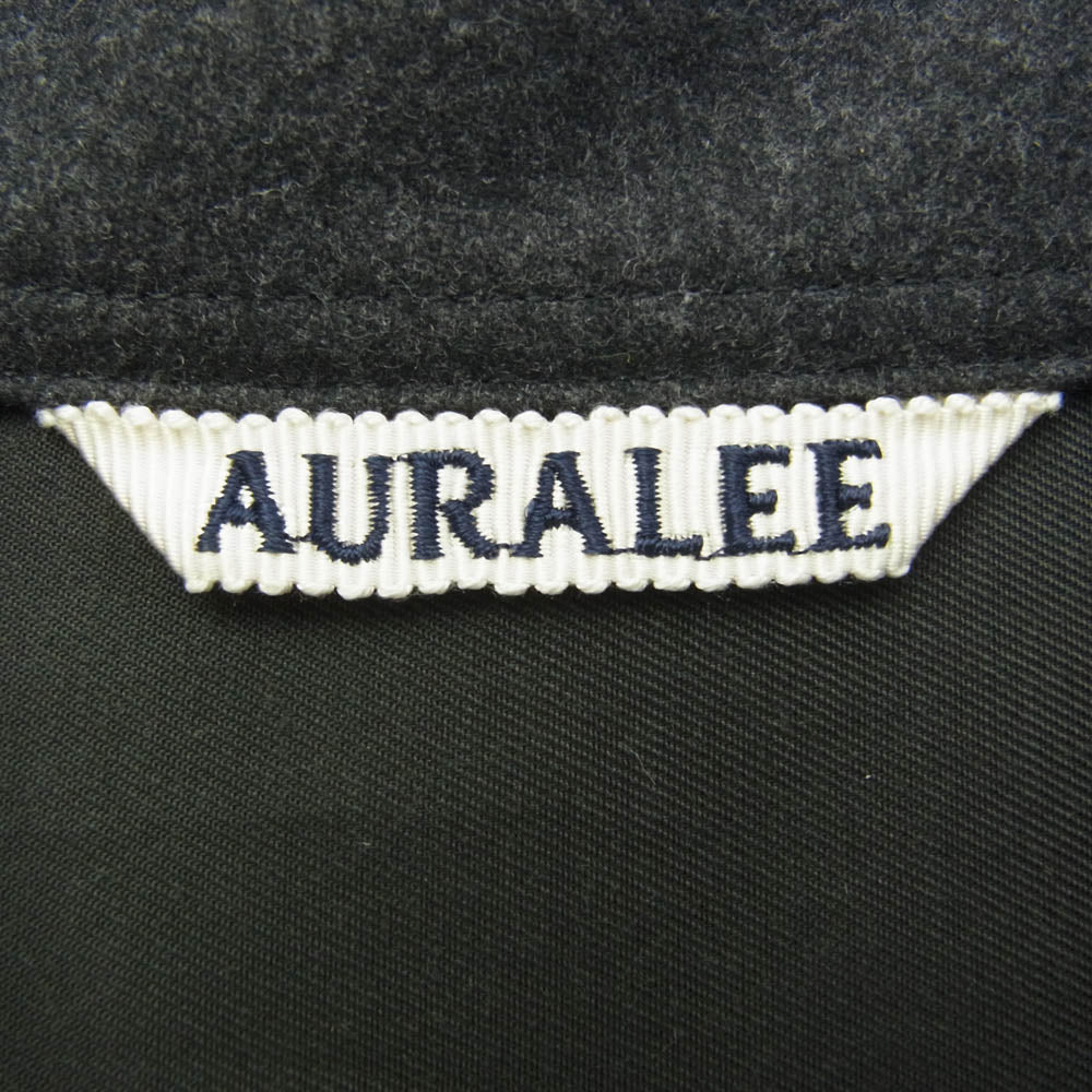 AURALEE オーラリー 20AW A20AS02CF WOOL FULLING FLANNEL CLOTH SHIRT ウール フランネル シャツ グレー系 4【中古】