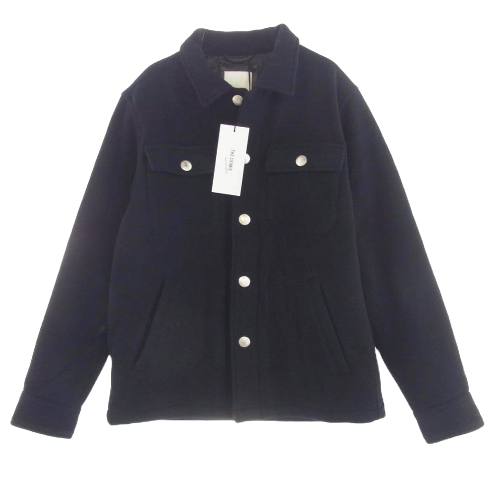 CRIMIE クライミー CR1-02D1-JK04 WOOL SHIRT JACKET ウール シャツ ジャケット ブラック系 M【中古】