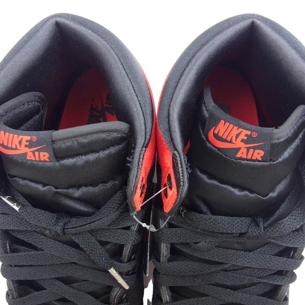 NIKE ナイキ FD4810-061 Air Jordan 1 Retro High OG Satin Bred エアジョーダン1 レトロ ハイ OG サテンブレッド ハイカット スニーカー レッド系 ブラック系 28.5cm【新古品】【未使用】【中古】