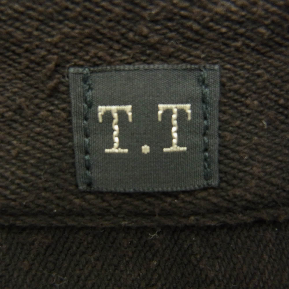 タイガ タカハシ T.T LOT.101 OPEN COLLAR SHIRT オープンカラー シルク100％ 長袖シャツ ダークブラウン系 16【中古】