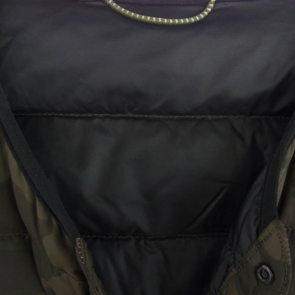 NANGA ナンガ UM13-KC08004 × URBAN RESEARCH INNER DOWN CARDIGAN CAMO インナー ダウン ジャケット カモフラージュ M【中古】