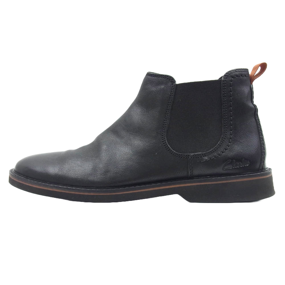 Clarks クラークス 261734177075 ATTICUS LT TOP アティカス トップ サイドゴア ブーツ ブラック系 26cm【中古】