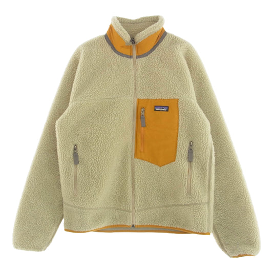 patagonia パタゴニア 23056FA19 CLASSIC RETRO X JACKET クラシック レトロX フリース ジャケット ボア オフホワイト系 イエロー系 M【中古】