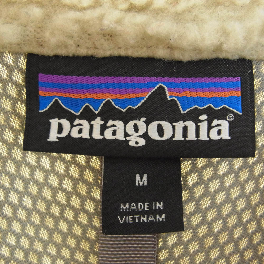 patagonia パタゴニア 23056FA19 CLASSIC RETRO X JACKET クラシック レトロX フリース ジャケット ボア オフホワイト系 イエロー系 M【中古】