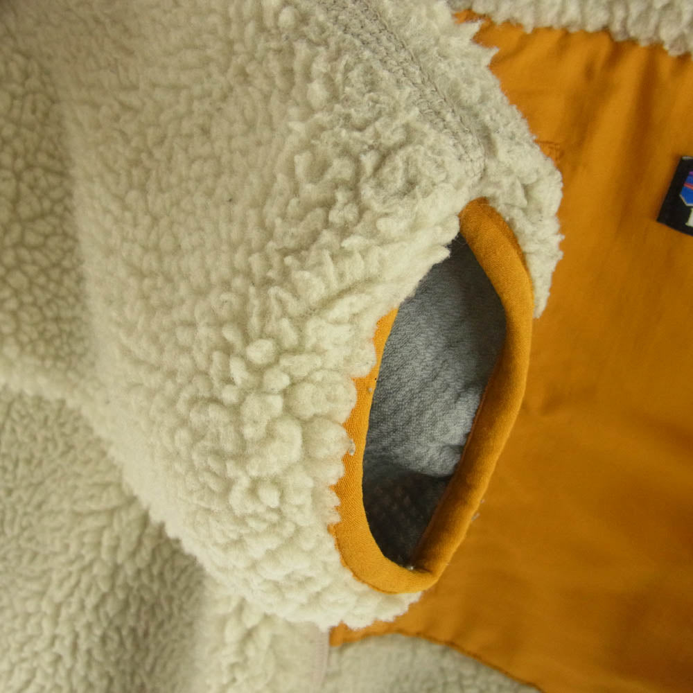 patagonia パタゴニア 23056FA19 CLASSIC RETRO X JACKET クラシック レトロX フリース ジャケット ボア オフホワイト系 イエロー系 M【中古】